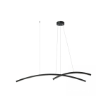 20130 LED PENDANT LIGHT 41W 3000K ALUMINΙUM &ACRYLIC BLACK Zambelis Lights